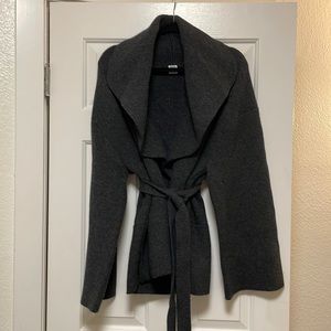 Toteme | Jackets u0026 Coats | Toteme Draped Collar Cardi Jacket In Dark Grey  Melange | Poshmark